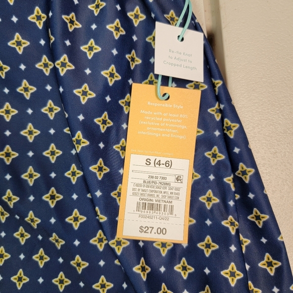 Kona Sol Tankini Top Blue With White And Gold Accents Size S (4-6) - Picture 7 of 8